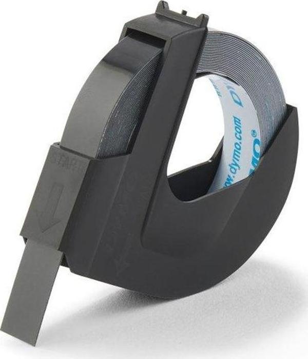 DYMO Kabartma Şerit 9 mm x 3 mt Siyah 520109 - Image 1