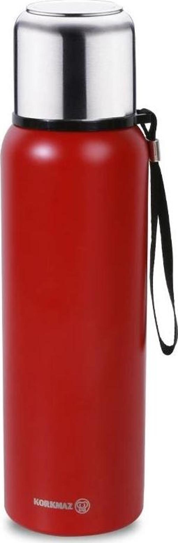 Korkmaz Forest Kırmızı Termos 750 ml A5562 - Image 1