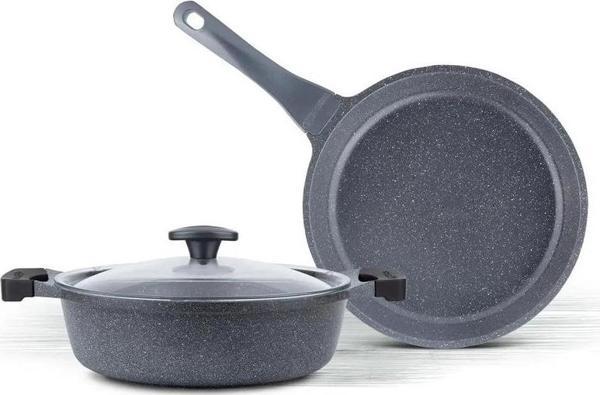 Thermoad 3 Parça Graneu Cam Kapaklı Tencere Seti - Image 1