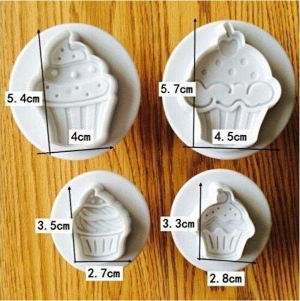 CUPCAKE BASMALI KOPAT SET 4 PARÇA - Image 1