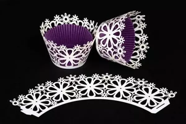 CUPCAKE KENAR DANTELİ - BÜYÜK PAPATYA BEYAZ - Image 1
