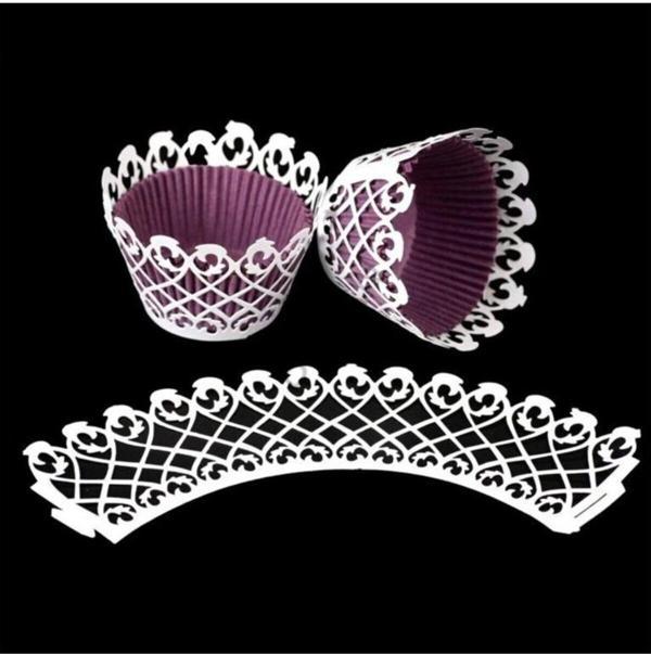 CUPCAKE KENAR DANTELİ - GENİŞ DANTEL BEYAZ - 10 ADET - Image 1