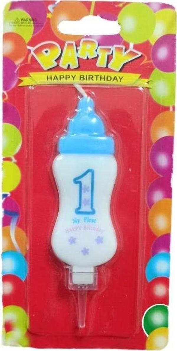BİBERON MUM MAVİ 1 YAŞ - Image 1