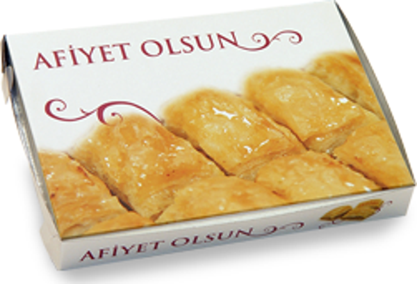 KARTON BAKLAVA KUTUSU 1000 GR RESİMLİ - Image 1