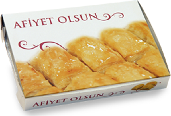 KARTON BAKLAVA KUTUSU 500 GR RESİMLİ - Image 1