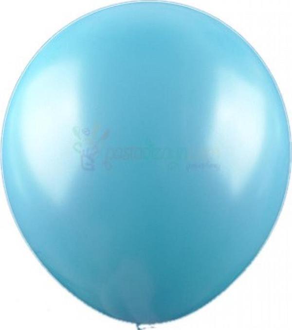 METALİK BALON AÇIK MAVİ 10 ADET - Image 1