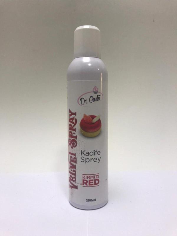 KIRMIZI SPREY KADİFE BOYA 250ML DR.GUSTO - Image 1