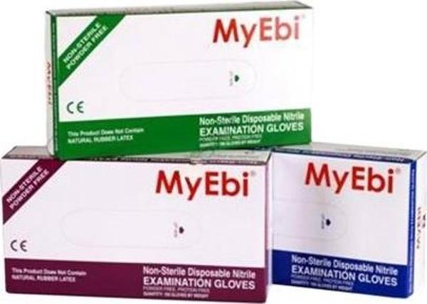 NİTRİL ELDİVEN SMALL 100 ADET / PAKET MYEBI MARKA MAVİ - Image 1