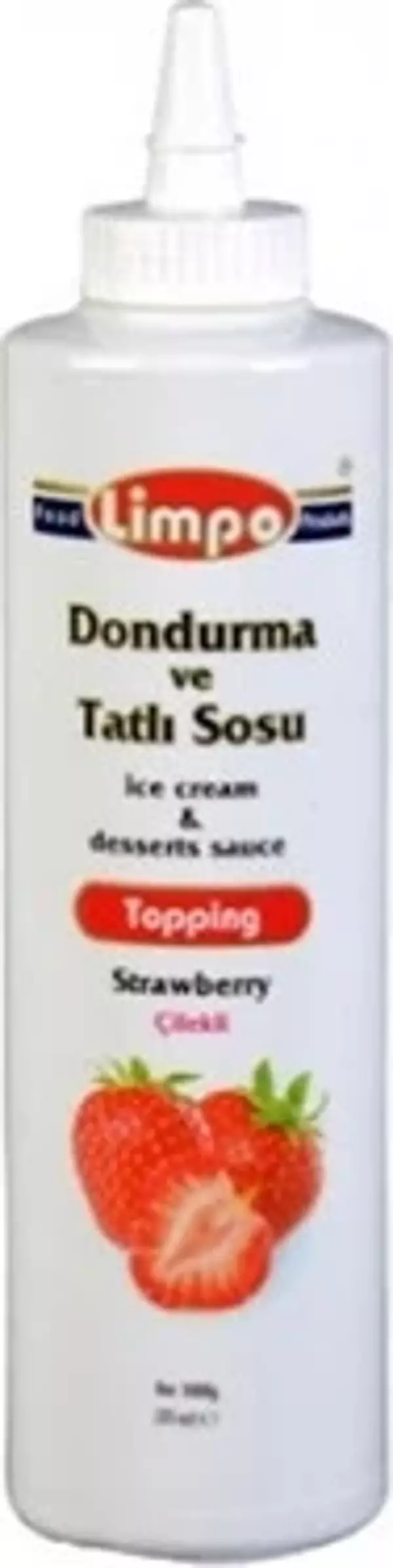 LİMPO ÇİLEKLİ DONDURMA & TATLI SOSU (TOPPING) 1KG. - Image 1
