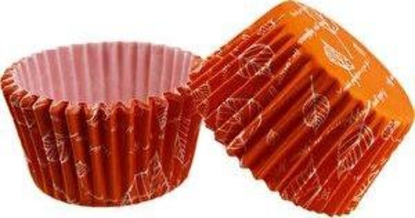 ÖZEL PET KAPSÜL - 62*40mm. TURUNCU YAPRAK 50 ADET - Image 1