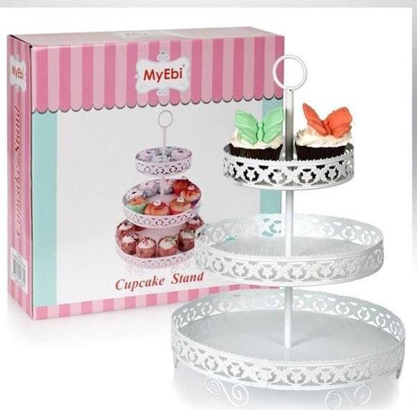 METAL CUPCAKE STANDI 3 KATLI - Image 1