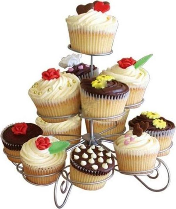 METAL CUPCAKE STANDI 3 KATLI / 13'LÜ - Image 1