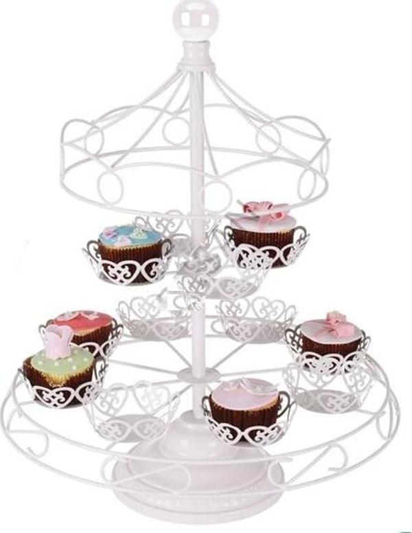 METAL CUPCAKE STANDI ATLIKARINCA - 12'Lİ - Image 1