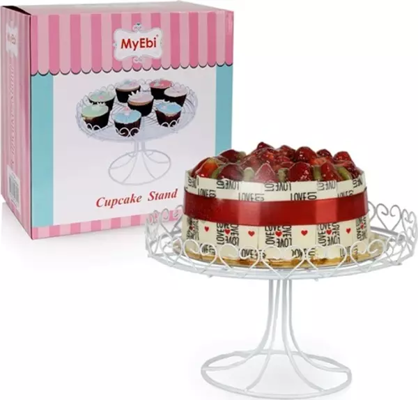 METAL CUPCAKE STANDI BEYAZ - Image 1