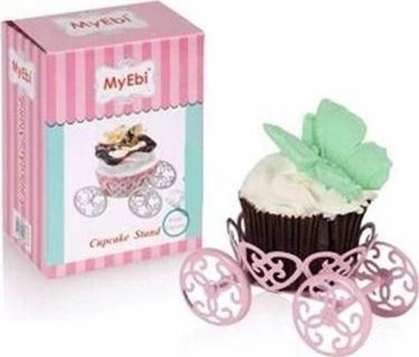 METAL CUPCAKE STANDI PEMBE - Image 1
