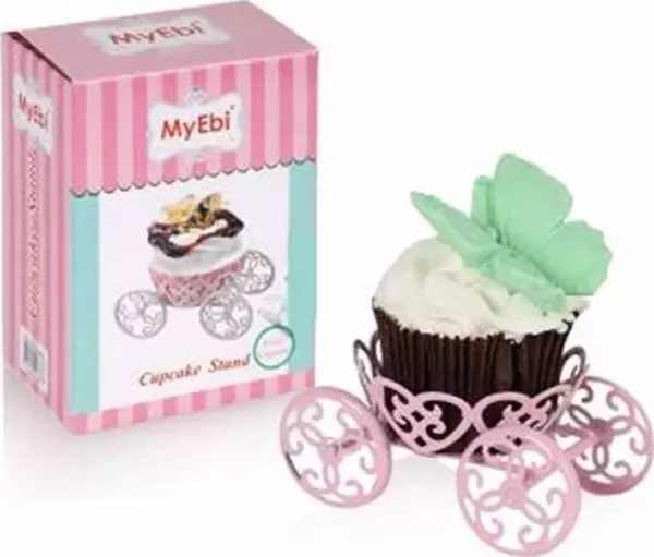 METAL CUPCAKE STANDI PEMBE - Image 1