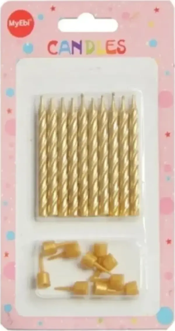PASTA MUMU ALTIN RENK 10'LU SET - Image 1