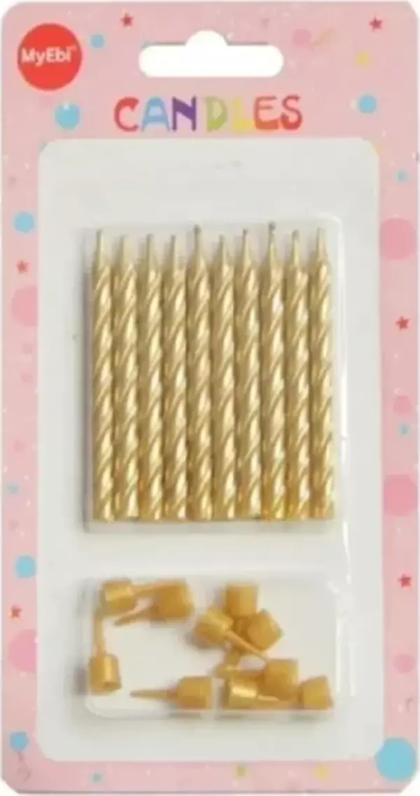 PASTA MUMU ALTIN RENK 10'LU SET - Image 1