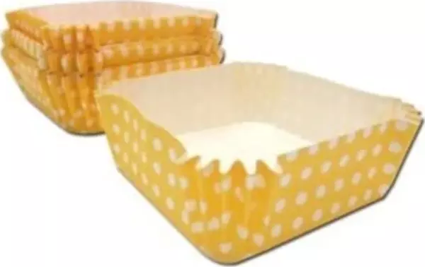 PET KAPSÜL 80*80 MM - SARI PUANTİYE (KARE) - Image 1