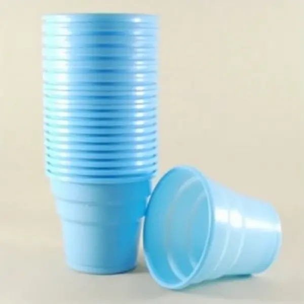 PLASTİK BARDAK MAVİ 25 ADET - Image 1