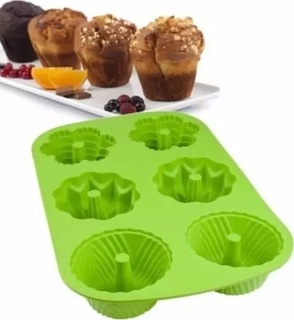 SİLİKON FLUTE PAN YEŞİL - Image 1