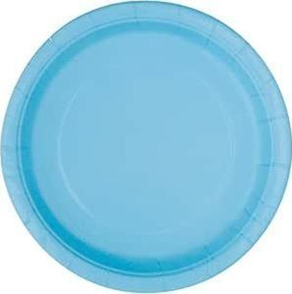 PLASTİK TABAK MAVİ 25 ADET 23cm - Image 1