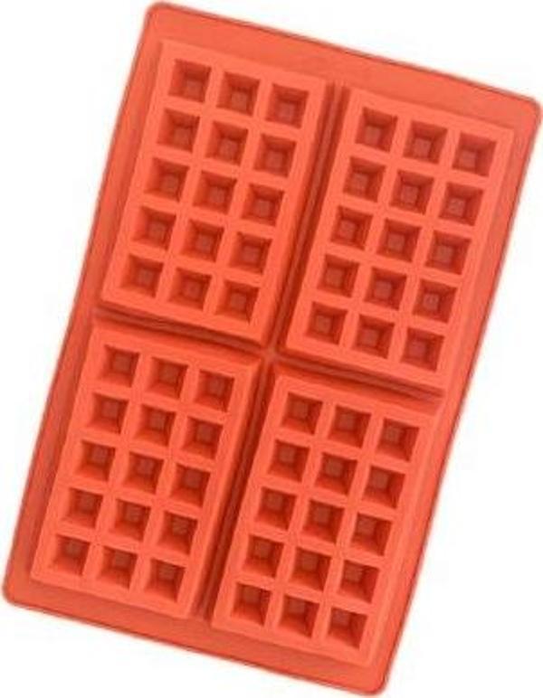 SİLİKON WAFFLE PANKEK KALIBI DİKDÖRTGEN DESEN - Image 1