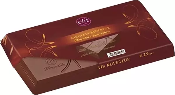 SÜTLÜ KUVERTÜR ÇİKOLATA 2,5KG - ELİT MARKA - Image 1