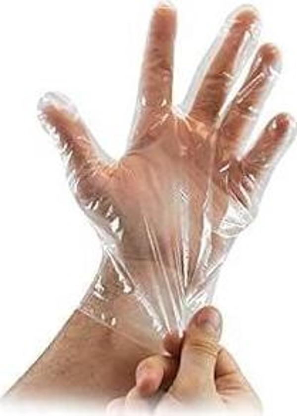 TEK KULLANIMLIK ŞEFFAF ELDİVEN HDPE 100 ADET MYEBI MARKA - Image 1