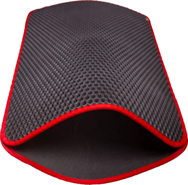 Cattie Kum Toplayıcı Fonksiyonel Kedi Paspası Altıgen 37-50 cm Kırmızı - Image 1