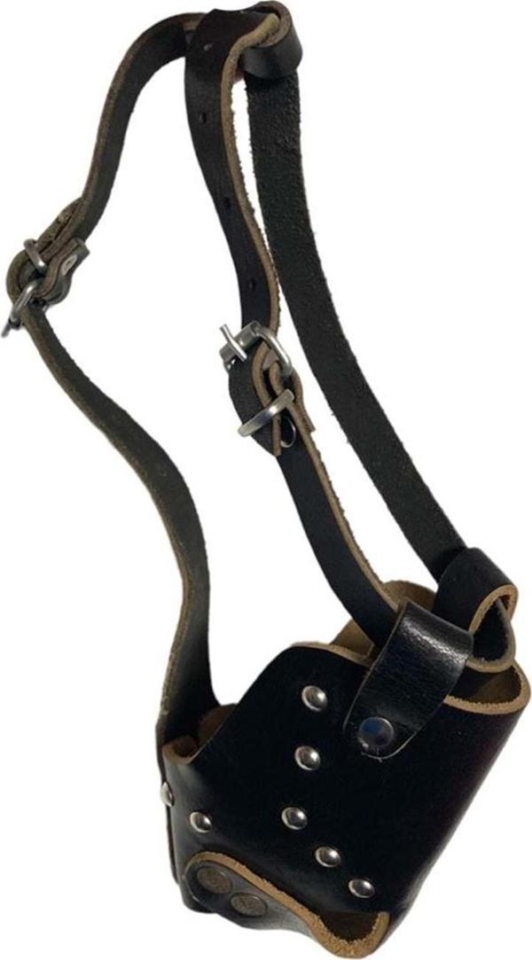 Markapet Ekstra Kalın Köpek Ağızlığı XL 34 cm Siyah - Image 1