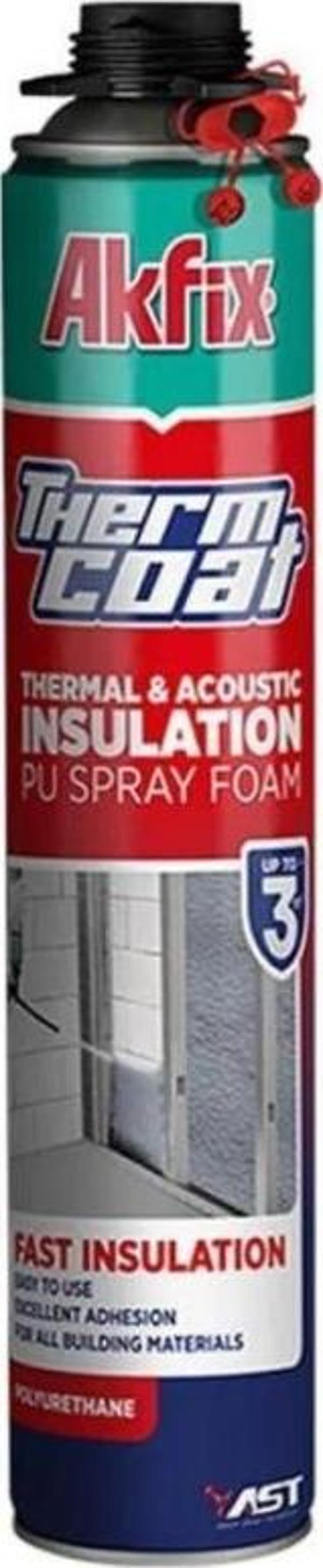 Akfix Thermcoat Termal ve Akustik Yalıtım Poliüretan Köpüğü 930 Gr - Image 1