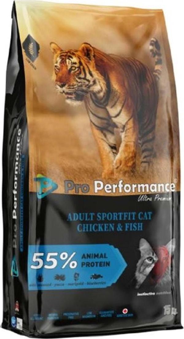 Pro Performance Sportfit Tavuklu Balıklı Yetişkin Kedi Maması 15 kg - Image 1