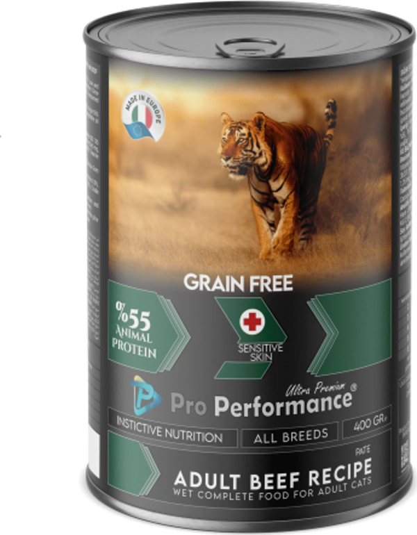 Pro Performance Tahılsız Ezme Sığır Etli Kedi Konserve maması 400 gr - Image 1