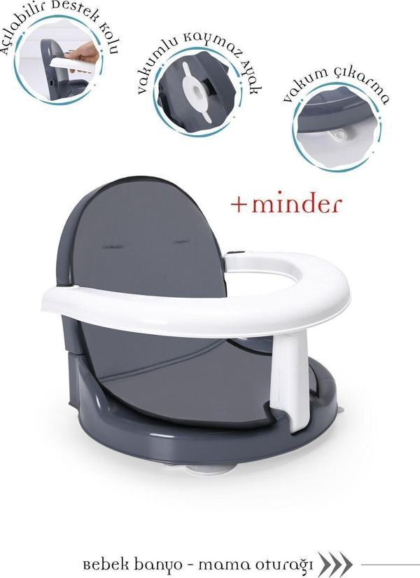 Bebeck Perfecto Yandan Açılır Minderli Banyo & Mama Oturağı - Image 1