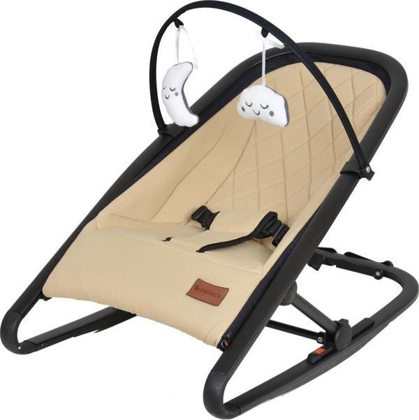 Bebeck Siesta Sallanır Katlanır. Ev Tipi Ana Kucağı Ayarlanabilir Yatış Tam Katlanır Bej - Image 1