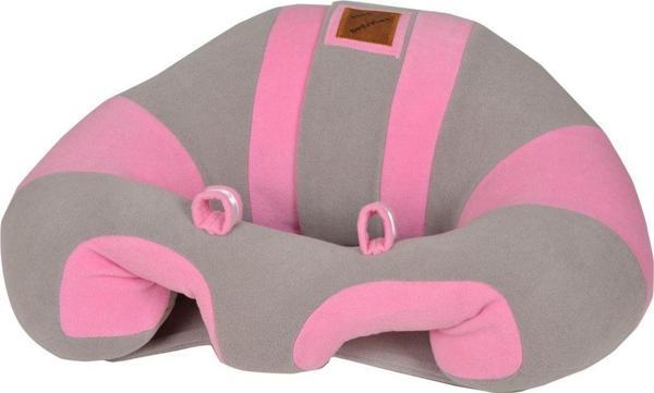 BEBEYATMAZ Bebek Oturma Destek Minderi Gri Pembe - Image 1