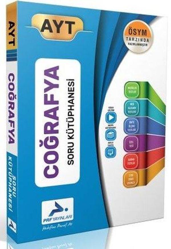 AYT Coğrafya Soru Kütüphanesi - PRF Paraf Yayınları - Image 1