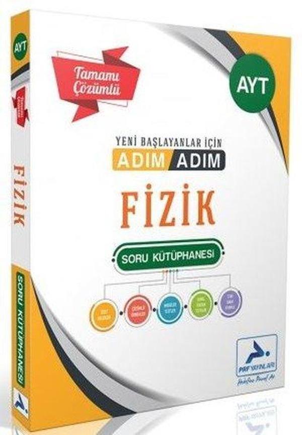 AYT Fizik Adım Adım Tamamı Çözümlü Soru Kütüphanesi - PRF Paraf Yayınları - Image 1