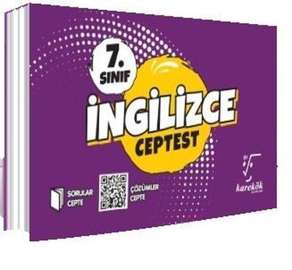 7.Sınıf İngilizce Cep Test - Karekök Eğitim Yayınları - Image 1