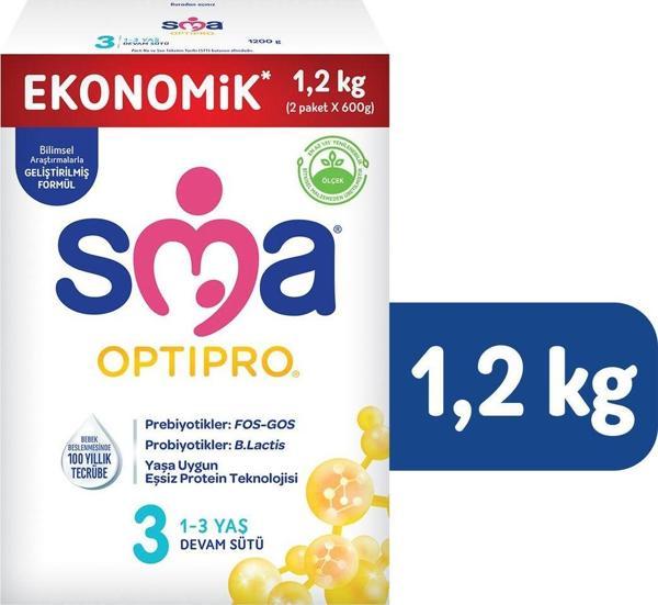 SMA Optipro 3 1- 3 Yaş Devam Sütü 1200 gr - Image 1