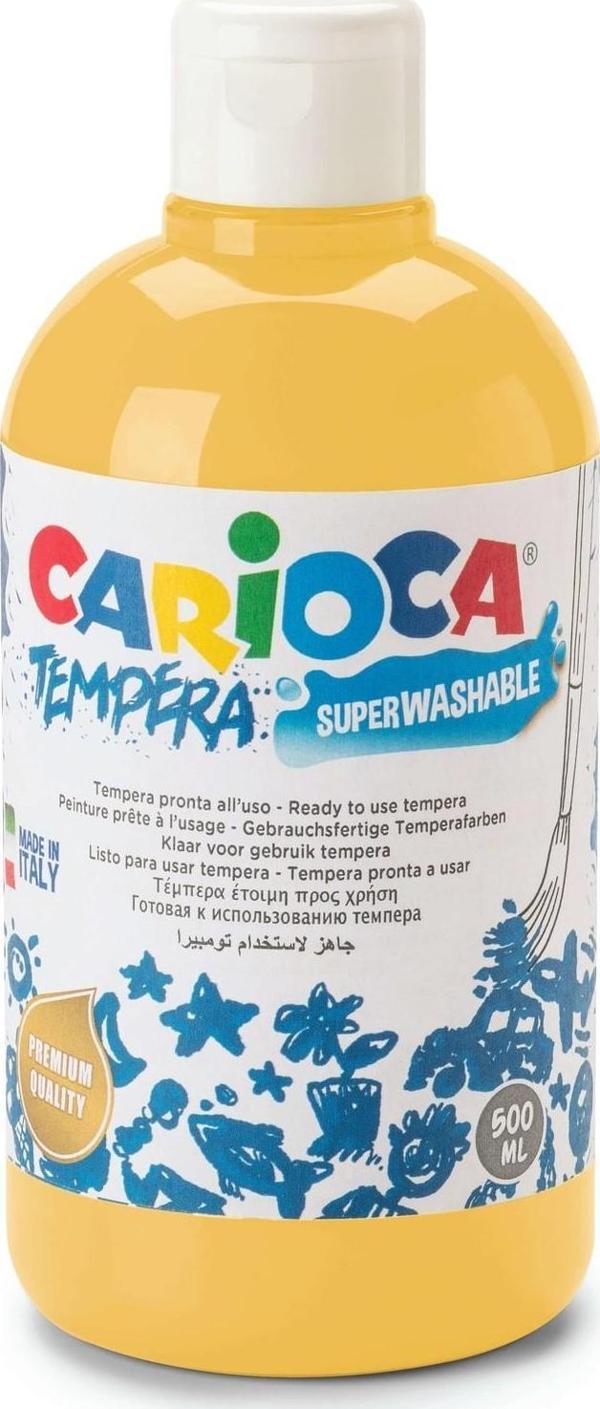 CARİOCA TEMPERA SULUBOYA SÜPER YIKANABİLİR SARI 250 ML. - Image 1