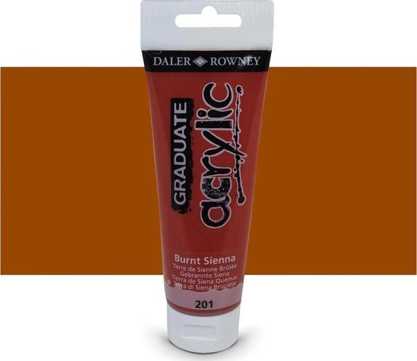 Daler Rowney 120 Ml Graduate Akrilik Boya 201 burnt sienna - Image 1