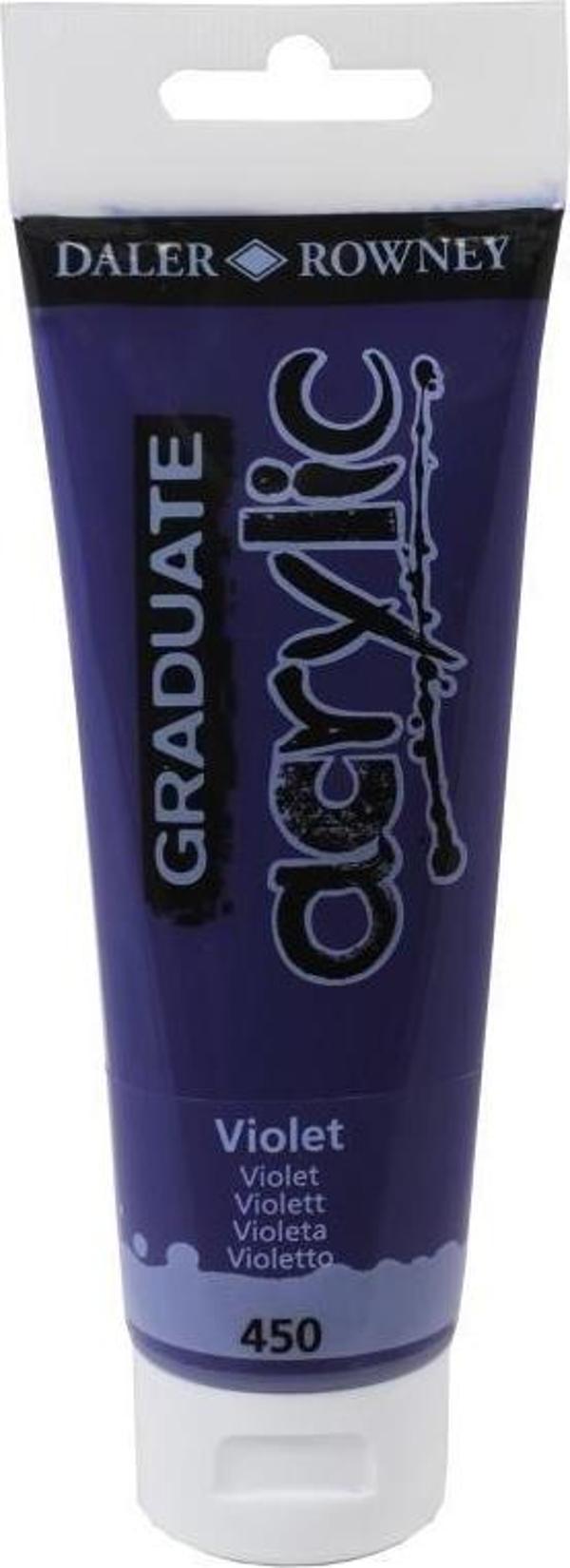 Daler Rowney 120 Ml Graduate Akrilik Boya 450 Violet - Image 1