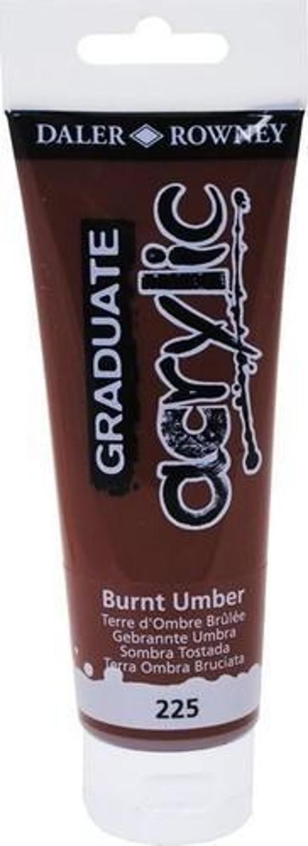 Daler Rowney Akrilik Boya 120 ML-225 Burnt Umber - Image 1