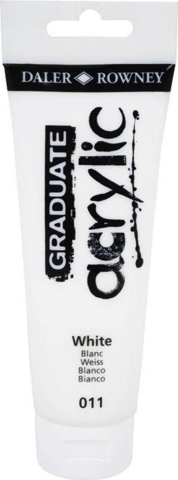 Daler Rowney Graduate Akrilik Boya 120ml 011 White - Image 1