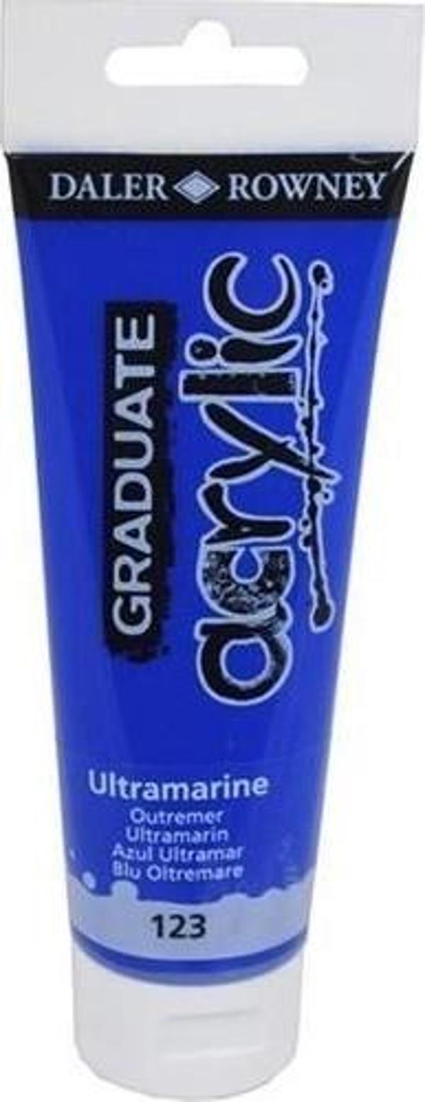 Daler Rowney Graduate Akrilik Boya 120ml Ultramarine - Image 1