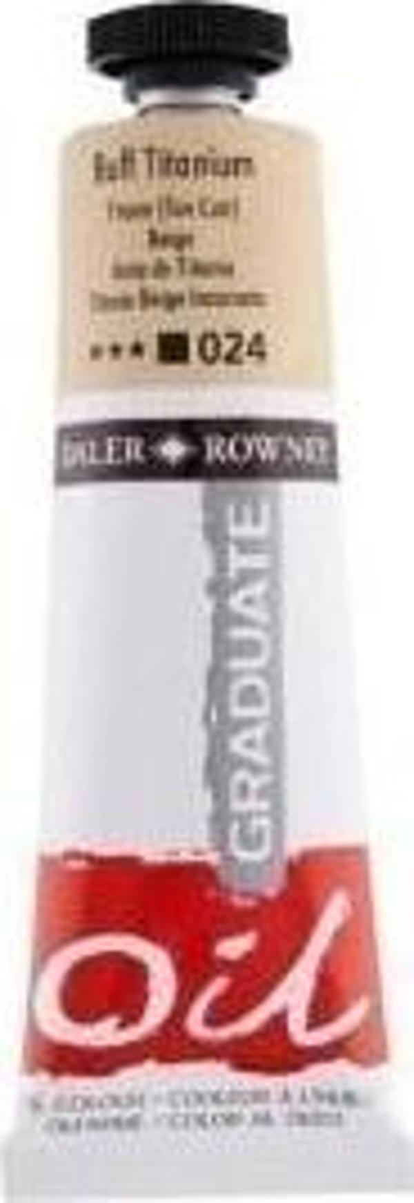Daler Rowney Graduate Yağlı Boya 38 ml 024 Buff Titanium - Image 1