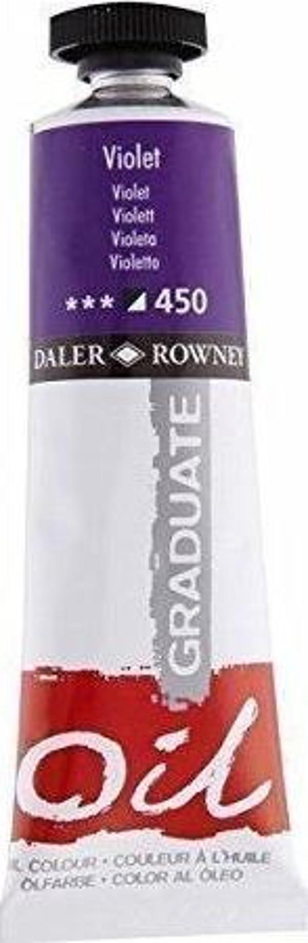 Daler Rowney Graduate Yağlı Boya 38ml 450 Violet - Image 1