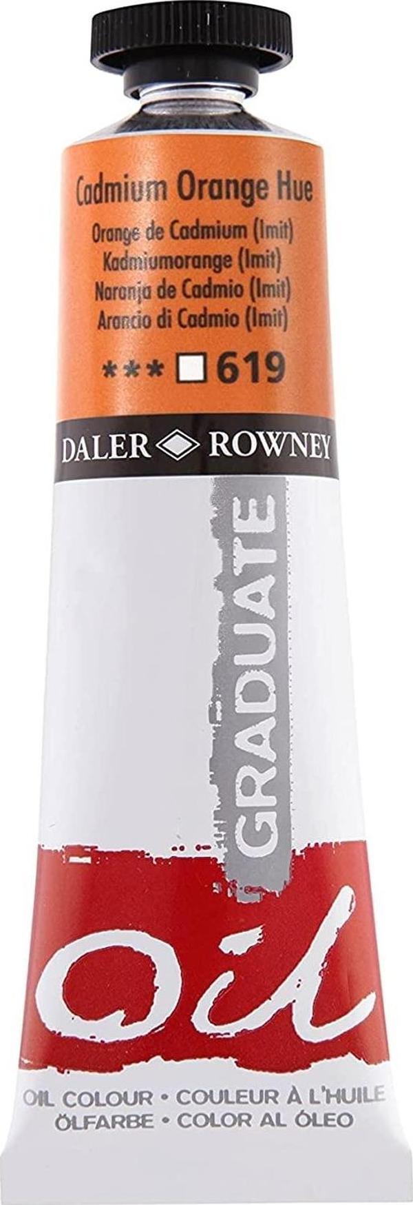 Daler Rowney Graduate Yağlı Boya Grad Oil, 38 Ml, Cad Orange Hue - Image 1